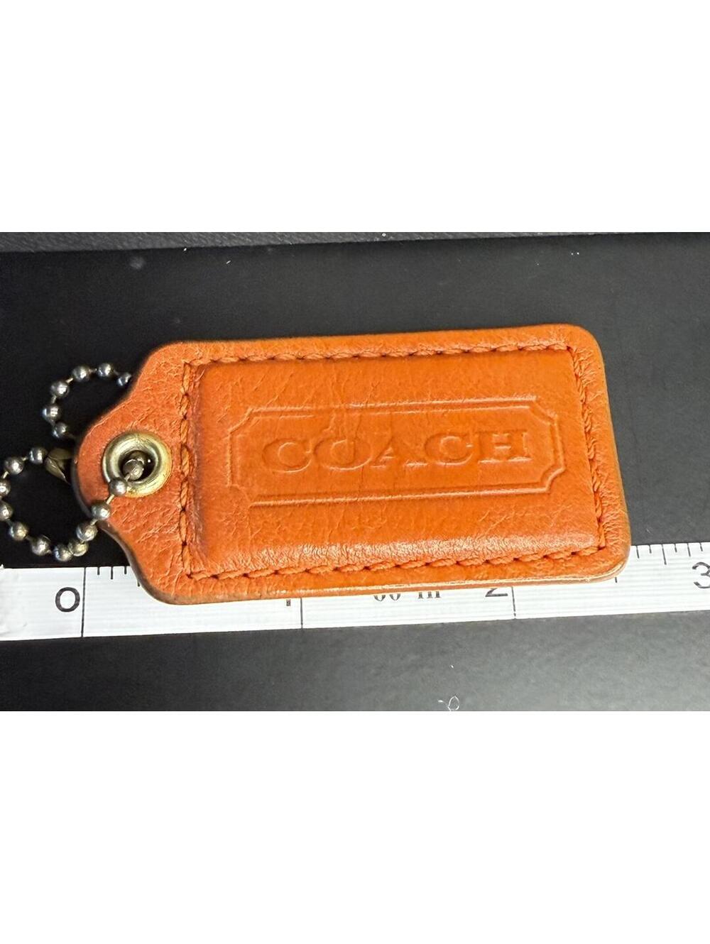 Coach Leather Hangtag - Chili Orange(2.5") - Picture 3 of 3